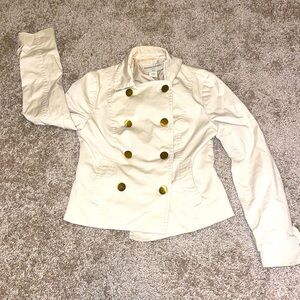 Banana Republic Petite Cream White Jacket